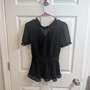 Elegant Black Women's Top